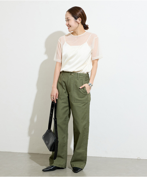 JOURNAL STANDARD(ジャーナルスタンダード)の「JSオケージョン*シアーレイヤードブラウス(シャツ/ブラウス・レディース・ホワイト/ブラック・FREE)」の5枚目の写真