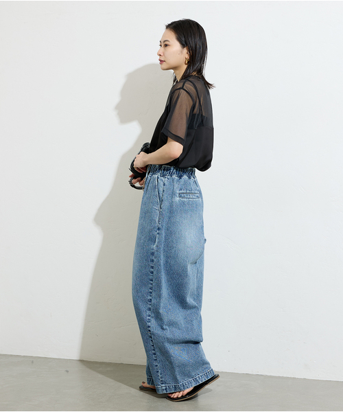 JOURNAL STANDARD(ジャーナルスタンダード)の「JSオケージョン*シアーレイヤードブラウス(シャツ/ブラウス・レディース・ホワイト/ブラック・FREE)」の9枚目の写真
