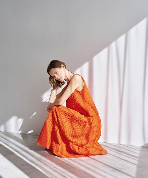 セール】ジャガードニットフレアワンピース（ワンピース）｜LANVIN en