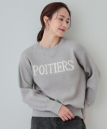 SHOO・LA・RUE | 【洗える/ちくちくしにくい/静電気軽減】スウェットライク ロゴニット(ニット/セーター)