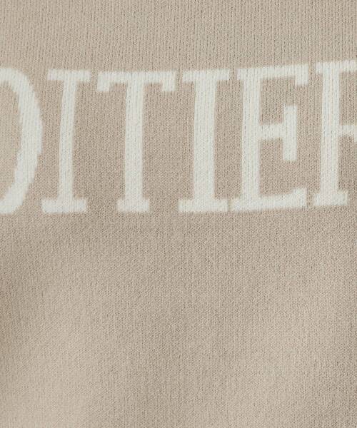 SHOO・LA・RUE（シューラルー）の「【洗える/ちくちくしにくい/静電気軽減】スウェットライク ロゴニット（ニット/セーター・レディース・グレー/ライトベージュ/ブラック/グリーン系・01/04/03/02）」の16枚目の写真