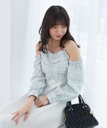MAJESTIC LEGON | 2way肩リボンドッキングワンピ(ワンピース)
