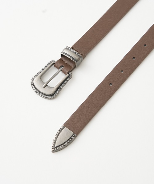 CIAOPANIC TYPY(チャオパニックティピー)の「■【UNISEX】レザーウエスタンベルト(ベルト・メンズ・ブラウン/ブラック・ONE SIZE)」の8枚目の写真