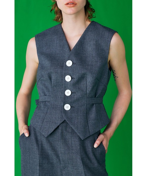 Stable WO ミニマルシェイプベスト（ベスト）｜ENFOLD（エンフォルド