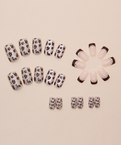 Doux Belle（ドゥーベル）の「簡単にネイルチップ ハンドネイルチップ ストーンネイル（ネイルシール/ネイルチップ・レディース・H/A/F/E/D/C/G/B/J/I・FREE）」の19枚目の写真