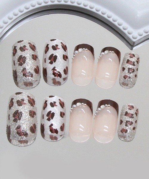 Doux Belle（ドゥーベル）の「簡単にネイルチップ ハンドネイルチップ ストーンネイル（ネイルシール/ネイルチップ・レディース・H/A/F/E/D/C/G/B/J/I・FREE）」の21枚目の写真