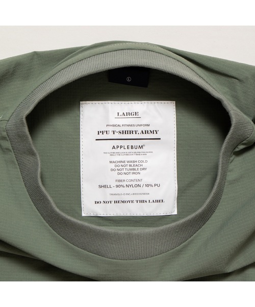 APPLEBUM(アップルバム)の「Phisical Training T-shirt(Tシャツ/カットソー・メンズ・ブラック/グレー/ライトグリーン/ネイビー・LARGE/MEDIUM/X-LARGE)」の16枚目の写真