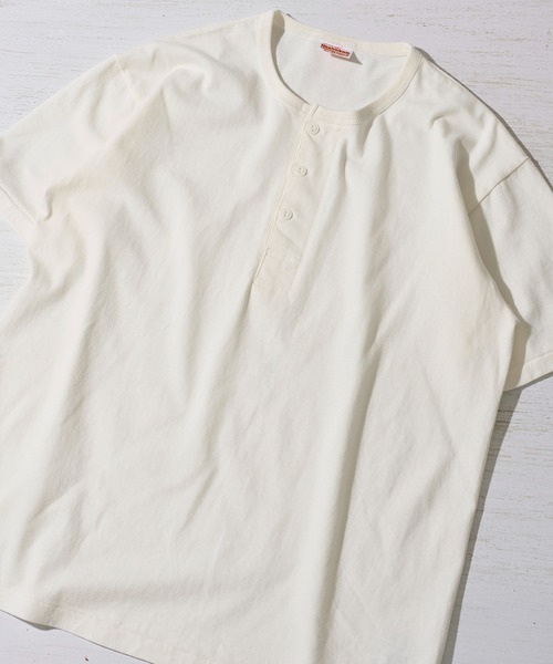 セール】【Healthknit】TOMPKINS Jersey Henleyneck S/S