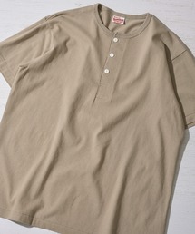 【Healthknit】TOMPKINS Jersey Henleyneck S/S / トンプキン ジャージー ヘンリーネックTシャツ