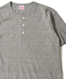 【Healthknit】TOMPKINS Jersey Henleyneck S/S / トンプキン ジャージー ヘンリーネックTシャツ