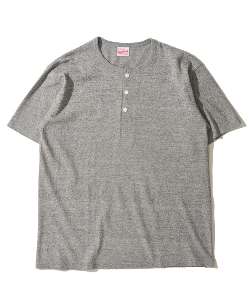 Healthknit(ヘルスニット)の「【Healthknit】TOMPKINS Jersey Henleyneck S/S / トンプキン ジャージー ヘンリーネックTシャツ(Tシャツ/カットソー・メンズ・ブラック/カーキ/オフホワイト/ミント/ヘザーグレー/ネイビー・MEDIUM/LARGE/X-LARGE)」の7枚目の写真