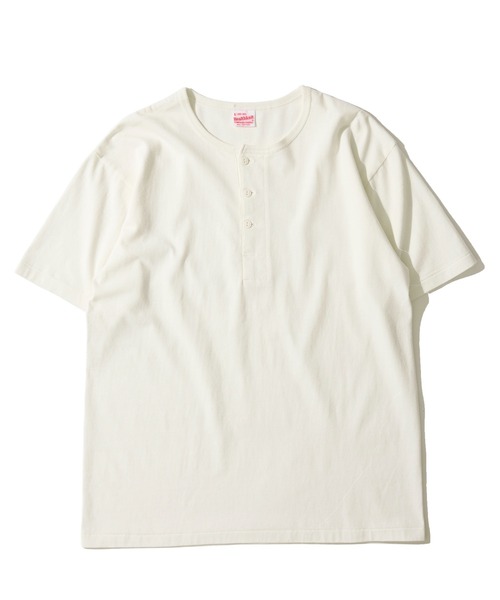 Healthknit(ヘルスニット)の「【Healthknit】TOMPKINS Jersey Henleyneck S/S / トンプキン ジャージー ヘンリーネックTシャツ(Tシャツ/カットソー・メンズ・ブラック/カーキ/オフホワイト/ミント/ヘザーグレー/ネイビー・MEDIUM/LARGE/X-LARGE)」の16枚目の写真