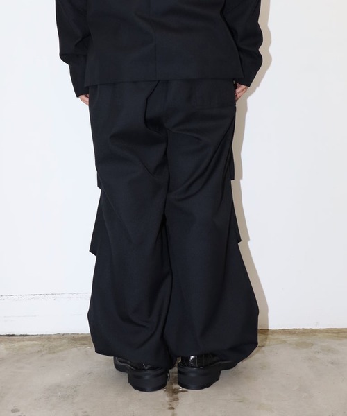 パンツ SENEE tuck loose parachute pants セール】tuck loose parachute pants（タックルーズパラシュート