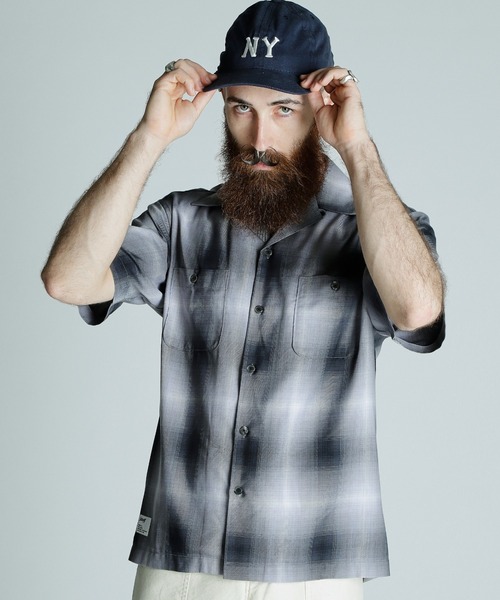 Schott/ショット/OMBRE SS SHIRT/半袖 オンブレ チェックシャツ