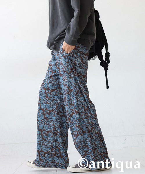 antiqua(アンティカ)の「総柄パンツ(その他パンツ・レディース・ブルー系その他/ブラウン系その他・LARGE/MEDIUM)」の8枚目の写真