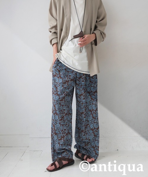 antiqua(アンティカ)の「総柄パンツ(その他パンツ・レディース・ブルー系その他/ブラウン系その他・LARGE/MEDIUM)」の13枚目の写真