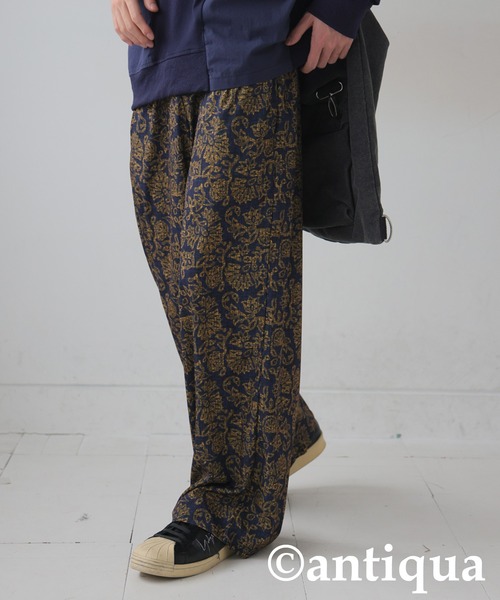 antiqua(アンティカ)の「総柄パンツ(その他パンツ・レディース・ブルー系その他/ブラウン系その他・LARGE/MEDIUM)」の4枚目の写真