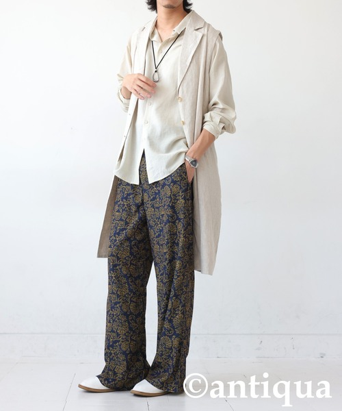 antiqua(アンティカ)の「総柄パンツ(その他パンツ・レディース・ブルー系その他/ブラウン系その他・LARGE/MEDIUM)」の5枚目の写真