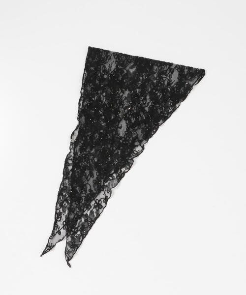 URBAN RESEARCH Sonny Label（アーバンリサーチサニーレーベル）の「チュールエンブロイダリーストール（ストール/ショール・レディース・ブラック/オフホワイト・ONE）」の16枚目の写真