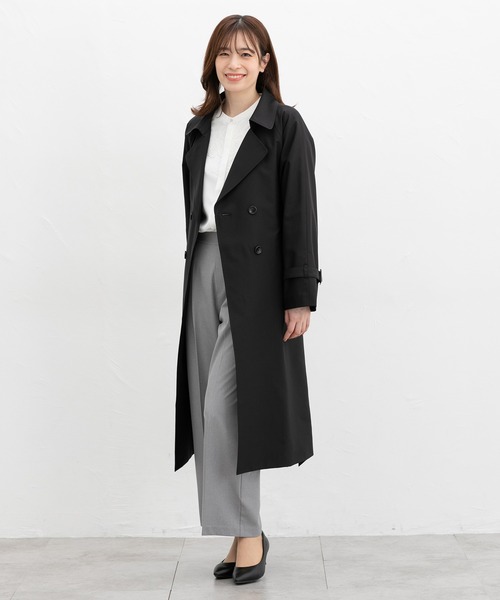 Honeys（ハニーズ）の「【非フッ素撥水加工】撥水加工トレンチコート（トレンチコート・レディース・ダークベージュ/グレイッシュベージュ/ブラック・3L/L/LL/M/S）」の6枚目の写真