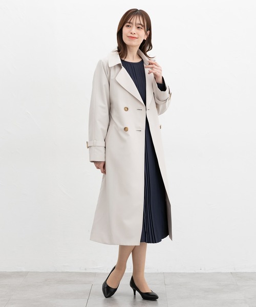 Honeys（ハニーズ）の「【非フッ素撥水加工】撥水加工トレンチコート（トレンチコート・レディース・ダークベージュ/グレイッシュベージュ/ブラック・3L/L/LL/M/S）」の10枚目の写真