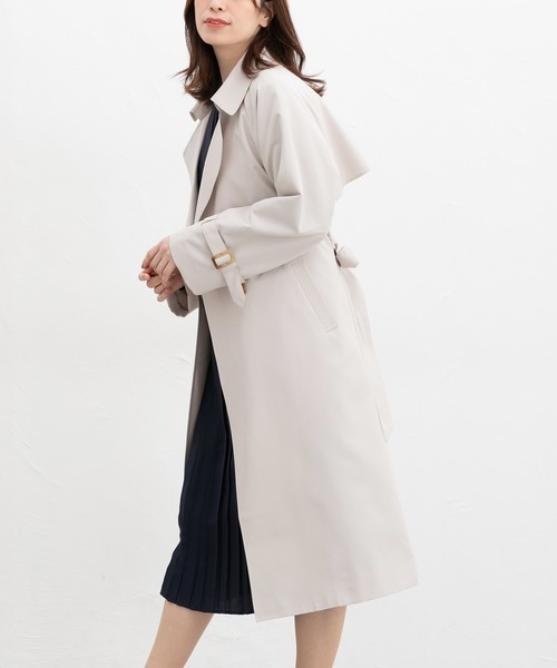 Honeys（ハニーズ）の「【非フッ素撥水加工】撥水加工トレンチコート（トレンチコート・レディース・ダークベージュ/グレイッシュベージュ/ブラック・3L/L/LL/M/S）」の12枚目の写真