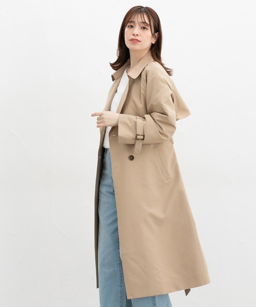 Honeys（ハニーズ）の「【非フッ素撥水加工】撥水加工トレンチコート（トレンチコート・レディース・ダークベージュ/グレイッシュベージュ/ブラック・3L/L/LL/M/S）」の18枚目の写真