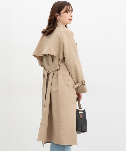 Honeys（ハニーズ）の「【非フッ素撥水加工】撥水加工トレンチコート（トレンチコート・レディース・ダークベージュ/グレイッシュベージュ/ブラック・3L/L/LL/M/S）」の19枚目の写真