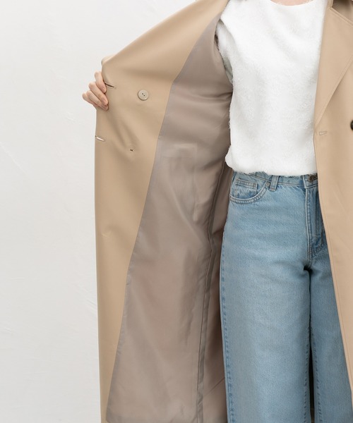 Honeys（ハニーズ）の「【非フッ素撥水加工】撥水加工トレンチコート（トレンチコート・レディース・ダークベージュ/グレイッシュベージュ/ブラック・3L/L/LL/M/S）」の20枚目の写真