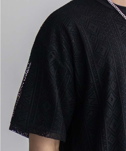 NOBLE PRODUCT(ノーブルプロダクツ)の「NOBLE PRODUCT レースアンサンブルTシャツ アクセサリー付き(Tシャツ/カットソー・メンズ・アイボリー系/ブラック系・M/L)」の11枚目の写真