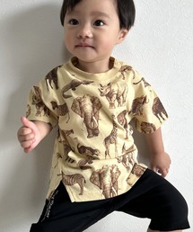 MAKE YOUR DAY（メイクユアデイ）の「リアルアニマル総柄半袖Tシャツ■80～140cm（Tシャツ/カットソー）」