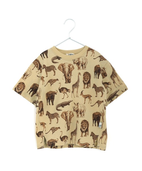 MAKE YOUR DAY(メイクユアデイ)の「リアルアニマル総柄半袖Tシャツ■80~140cm(Tシャツ/カットソー・キッズ・オフホワイト/ベージュ・130/80/120/110/100/90/140)」の15枚目の写真