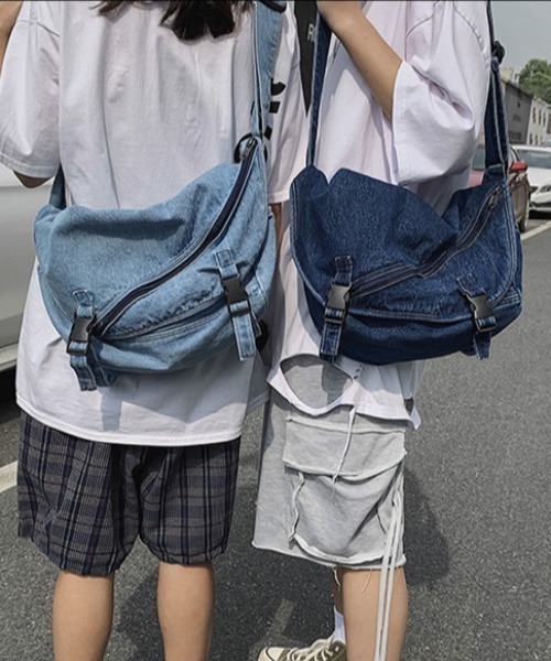 AMIRI 22リペア デニム カメラバグ ショルダーバッグ 男女OK セール】大容量デニムショルダーバッグ 男女兼用（ショルダー