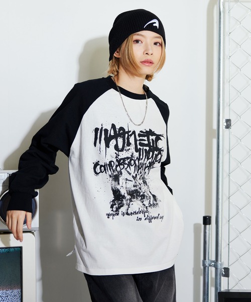 Buyer's Select/ヴィンテージライクプリントロングスリーブTシャツ