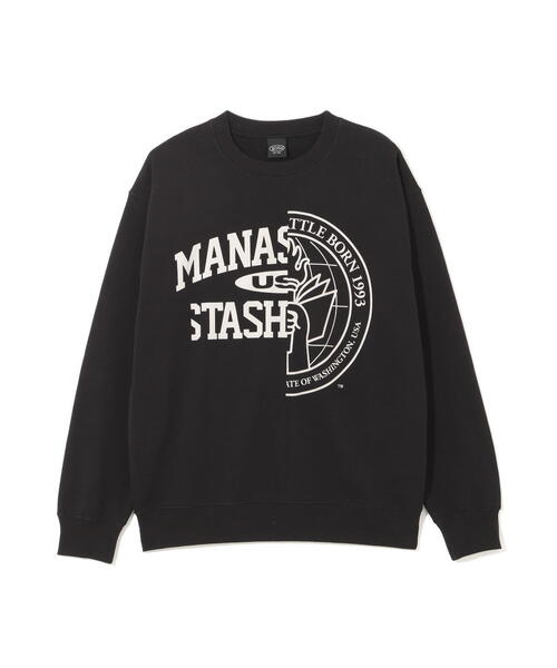MANASTASH（マナスタッシュ）の「MANASTASH/マナスタッシュ　CiTee SWEAT COLLEGIATE/シティースウェット（スウェット・メンズ・ブラック/その他17/ホワイト・M/S/L/XL）」の9枚目の写真