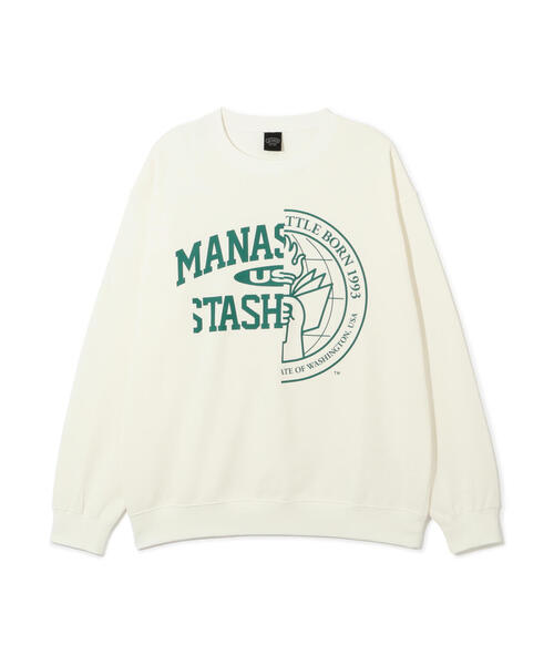 MANASTASH（マナスタッシュ）の「MANASTASH/マナスタッシュ　CiTee SWEAT COLLEGIATE/シティースウェット（スウェット・メンズ・ブラック/その他17/ホワイト・M/S/L/XL）」の7枚目の写真