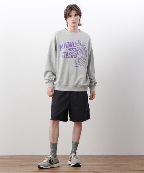 MANASTASH（マナスタッシュ）の「MANASTASH/マナスタッシュ　CiTee SWEAT COLLEGIATE/シティースウェット（スウェット・メンズ・ブラック/その他17/ホワイト・M/S/L/XL）」の4枚目の写真