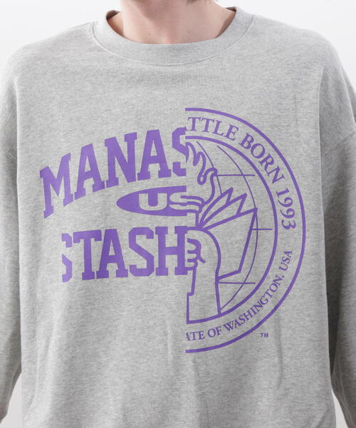MANASTASH（マナスタッシュ）の「MANASTASH/マナスタッシュ　CiTee SWEAT COLLEGIATE/シティースウェット（スウェット・メンズ・ブラック/その他17/ホワイト・M/S/L/XL）」の11枚目の写真