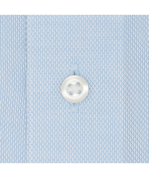TOKYO SHIRTS(トウキョウシャツ)の「超形態安定ノーアイロン ワイド 長袖ビジネスワイシャツ(大きいサイズ・長いサイズ)(ビジネスシャツ・メンズ・ブルー・首回り39cm-裄丈88cm/首回り41cm-裄丈90cm/首回り42cm-裄丈90cm/首回り43cm-裄丈90cm/首回り45cm-裄丈82cm/首回り45cm-裄丈86cm/首回り45cm-裄丈90cm/首回り47cm-裄丈86cm/首回り47cm-裄丈90cm)」の4枚目の写真