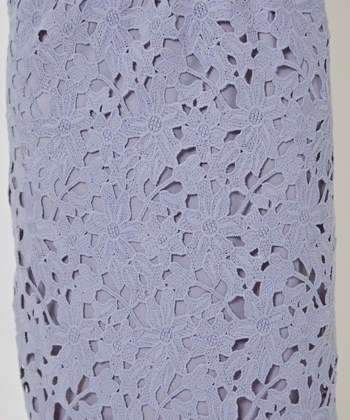 GORGE(ゴージ)の「《総レース×タイトシルエット》レディース ナロースカート ロング丈 体型カバー 春夏秋冬(スカート・レディース・ブラック/アイボリー/ブルー・F)」の7枚目の写真