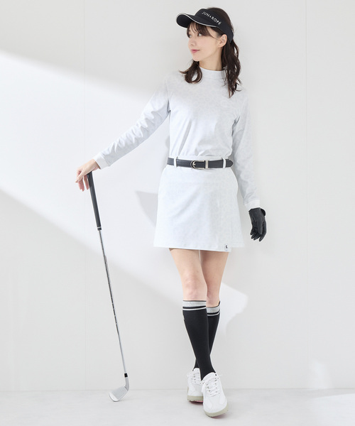 JUN&ROPE'(ジュンアンドロペ)の「【UVカット】【接触冷感】【防透け】アニマル柄長袖モックプルオーバー(Tシャツ/カットソー・レディース・ネイビー/ピンク/グレー・M/S/L)」の7枚目の写真
