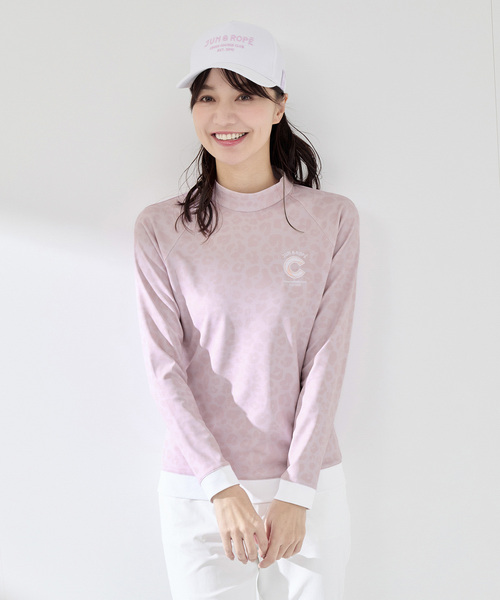 JUN&ROPE'(ジュンアンドロペ)の「【UVカット】【接触冷感】【防透け】アニマル柄長袖モックプルオーバー(Tシャツ/カットソー・レディース・ネイビー/ピンク/グレー・M/S/L)」の21枚目の写真