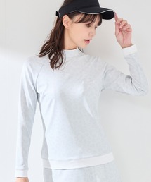 JUN&ROPE' | 【UVカット】【接触冷感】【防透け】アニマル柄長袖モックプルオーバー(Tシャツ/カットソー)