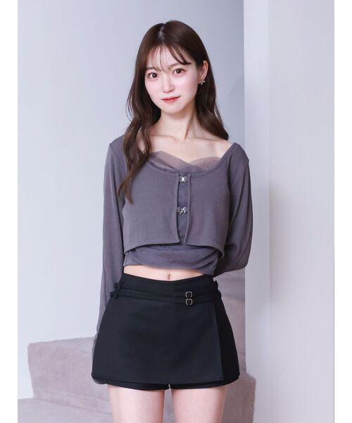 EATME（イートミー）の「ダブルベルトスコート（その他パンツ・レディース・ブラック/グレー/ブルー・SMALL/MEDIUM）」の19枚目の写真