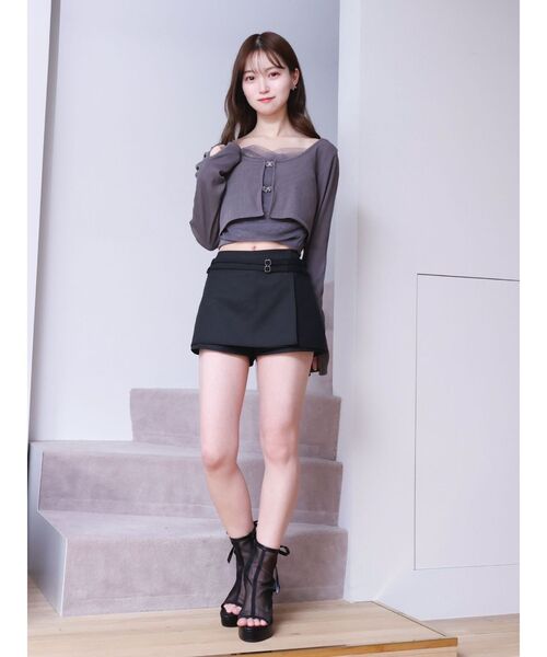 EATME（イートミー）の「ダブルベルトスコート（その他パンツ・レディース・ブラック/グレー/ブルー・SMALL/MEDIUM）」の20枚目の写真