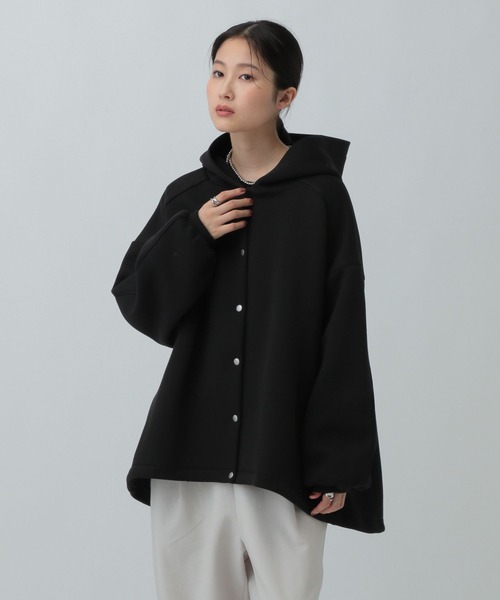 【新品タグ付き完売品】　LEPSIM ドロストフーディブルゾン　ブラック LEPSIM｜フェイクレザードロストブルゾン | Rakuten Fashion