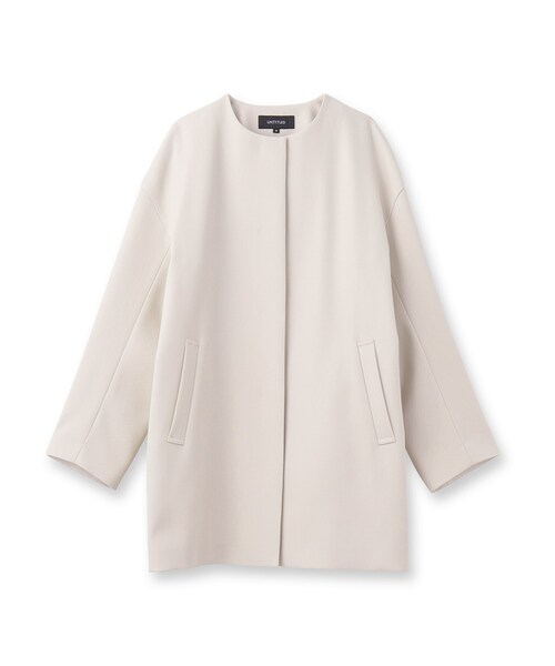 UNTITLED（アンタイトル）の「ダブルクロス ノーカラーコート（ノーカラーコート・レディース・ネイビー/ライトベージュ・04/46/48/50/42/00/01/02/03/44）」の20枚目の写真