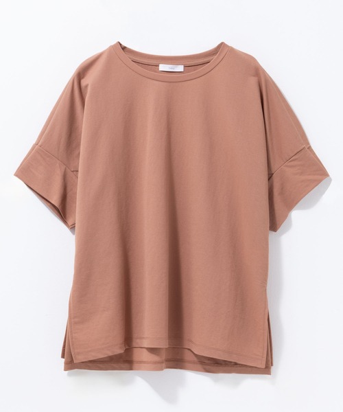 NAVY(ネイビー)の「nAvy SARARI ドルマンTシャツ(Tシャツ/カットソー・レディース・オレンジ/ライトベージュ/グレー系その他/モカ・L/M)」の15枚目の写真