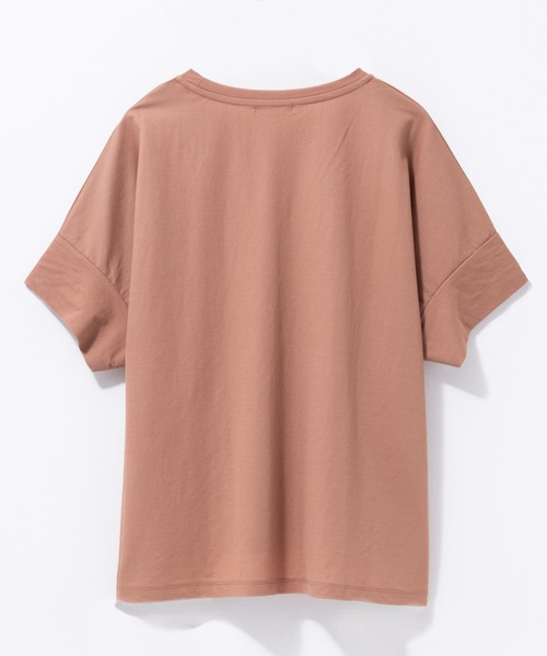 NAVY(ネイビー)の「nAvy SARARI ドルマンTシャツ(Tシャツ/カットソー・レディース・オレンジ/ライトベージュ/グレー系その他/モカ・L/M)」の16枚目の写真