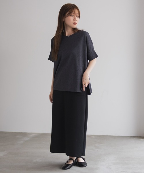 NAVY(ネイビー)の「nAvy SARARI ドルマンTシャツ(Tシャツ/カットソー・レディース・オレンジ/ライトベージュ/グレー系その他/モカ・L/M)」の22枚目の写真